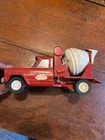 Vintage Tonka Red And White Cement Mixer Truck