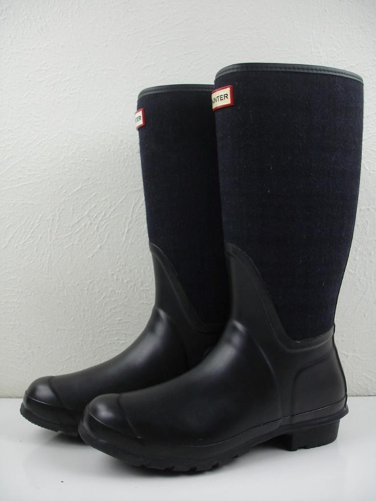 's 8 Women's 9 M Hunter Boots Arlen Black Waterproof Tall Ra