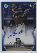 2023 Bowman Draft Chrome Prospect Blue Refractor 22/150 Jay Beshears Auto nr2