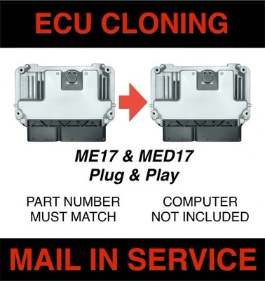 VW Volkswagen & Audi Cloning Service Engine Control Module ECM ECU ME17 & MED17