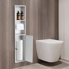 In-wall Tissue Toilet Roll Holder, Tissue Paper Holder Recessed