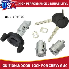Ignition Key Switch Cylinder & Door Lock With Set 2 Keys For Chevy GMC Pickup US