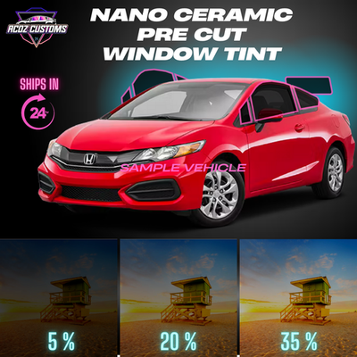 #ad Nano Ceramic PreCut Window Tint Film for Civic Coupe 2012 2015 All SidesBack $70.00