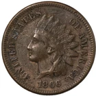 1866 Indian Head Cent 1c EF/XF Extremely Fine Better Date Sharp