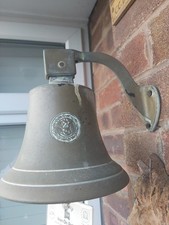 Vintage Brass Ship Bell Wall Mounted