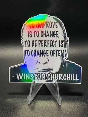 Winston Churchill Quote Sticker Collection