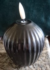 Elambia LED-Kerze, Schwarz aus Kunststoff(13 cm), wie abgebildet