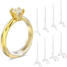 Ring Sizer Adjuster for Loose Rings, 16 Pack 8 Sizes Silicone Invisible Ring Siz