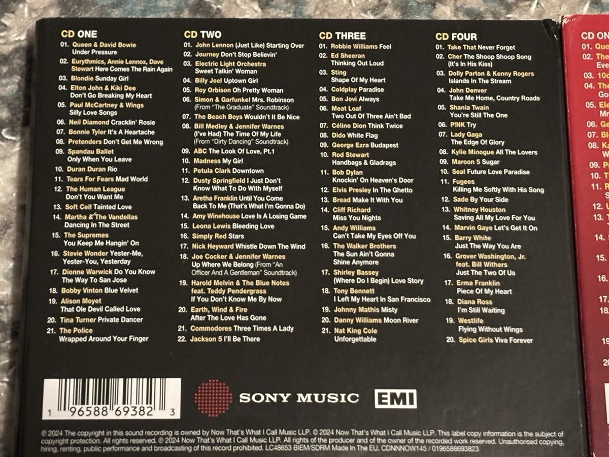 Now That's What I Call Music Compilation CDs Variety 196588693823
