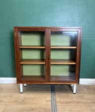 Mid Century Teak G Plan Glass Display Cabinet-Courier Delivery 