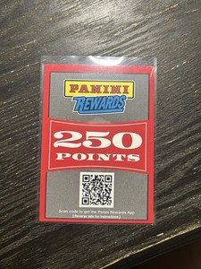 Panini Rewards 250 Points Code Card with Scan Code for Reward Points Redemption