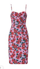 NEW Black Halo Clover Sheath Lined Dress in Pink Floral, Size 4, MSRP 390 NWT
