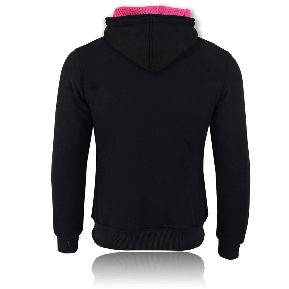Ladies Motorbike Fleece Hoodie MotorCycle Removable CE Armoured Safety Jacket UK - Image 4 of 4