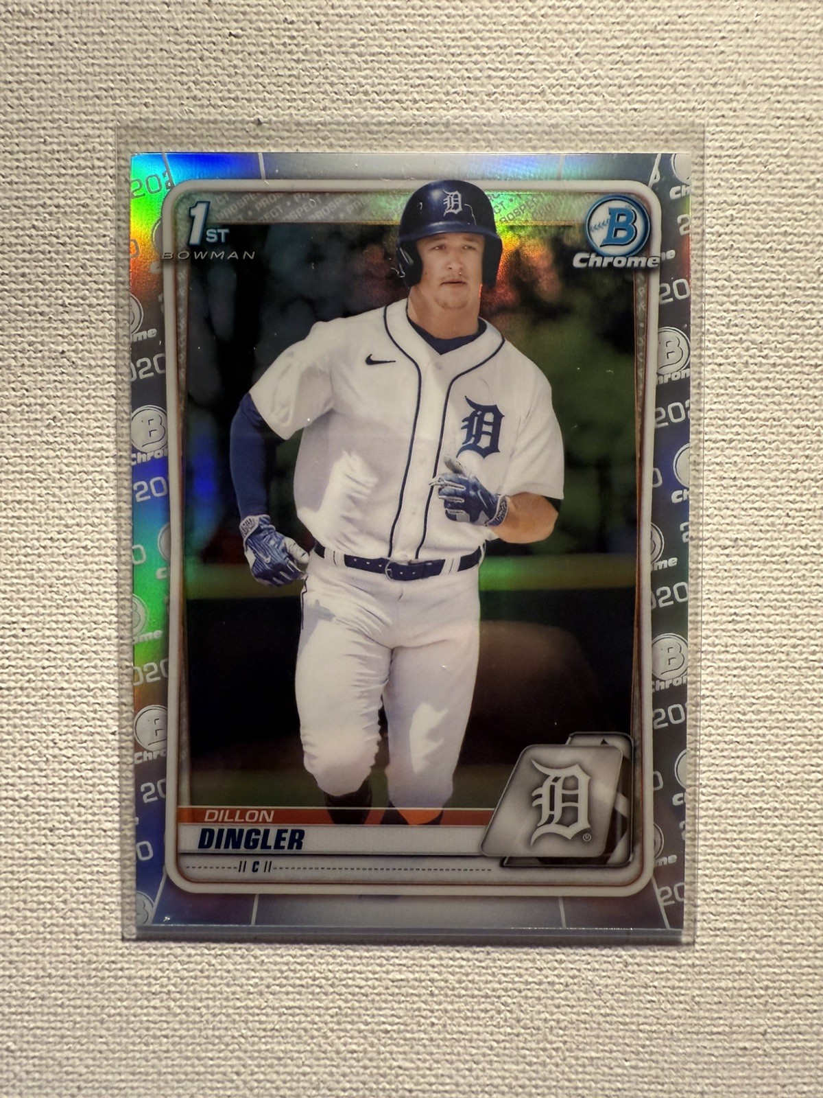 Dillon Dingler 2020 Bowman Draft Chrome Refractor #BD-144 1st Bowman Tigers