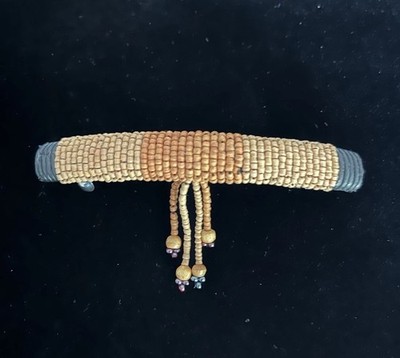 Vintage Boho Beaded Southwest Western Pattern Hair Barrette Clip
