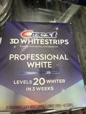 Crest 3DWhitestrips Professional White Teeth ...