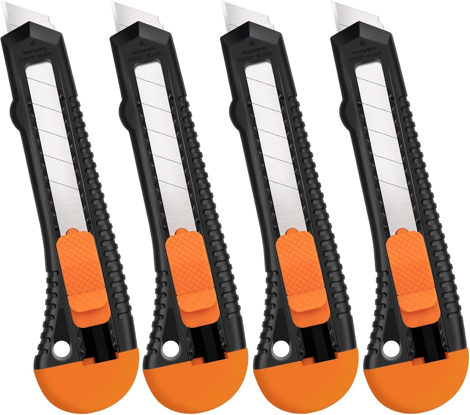 Tifical Retractable Utility Knife, 4 Pack Box Cutters with 1