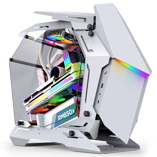 Jonsbo MOD3 Mini Micro-ATX Tower Showcase, Tempered Glass - weiß - Bild 2 von 10