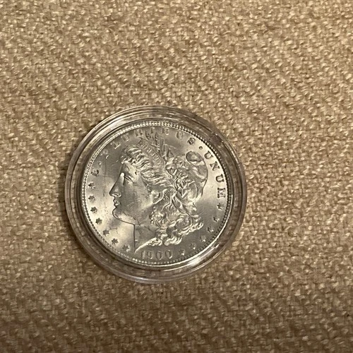 1900 Morgan Dollar $1 Silver BU Looks. Lots of Detail Better Date Wow!