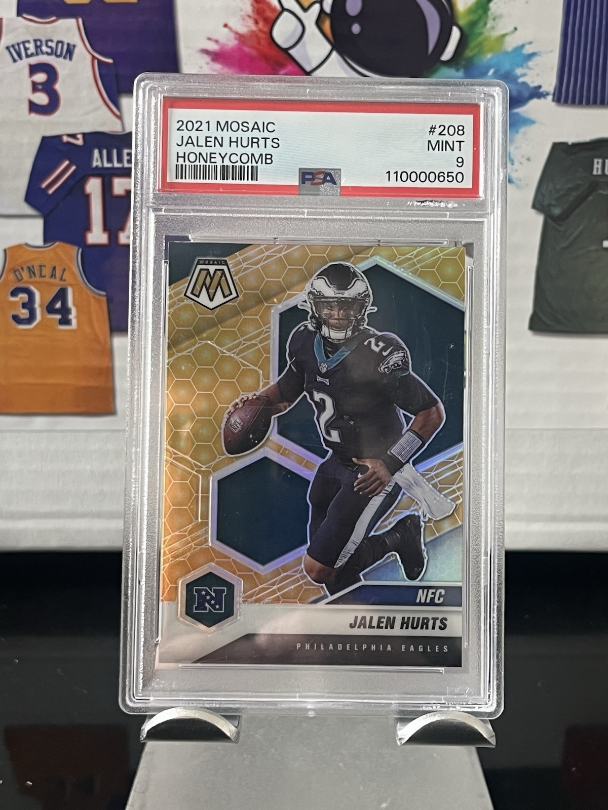 2021 Panini Mosaic Jalen Hurts #160 Honeycomb Case Hit SSP Philadelphia Eagles