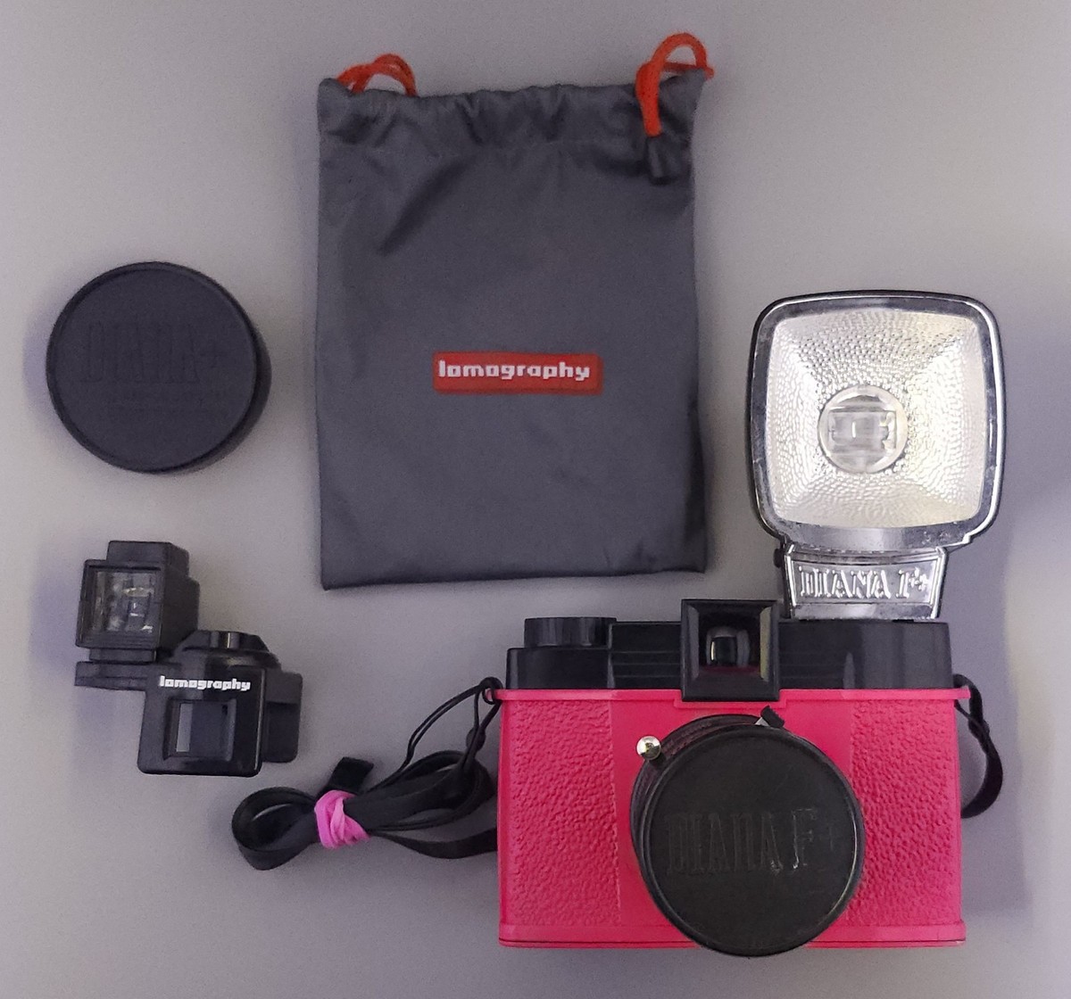 Lomography Diana F+ 120 Film Camera Mr. Pink Edition, with