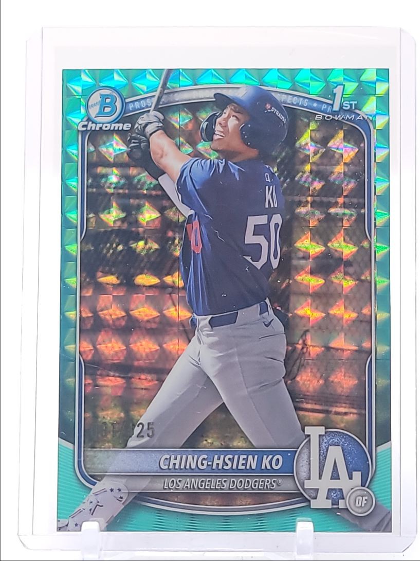 CHING-HSIEN KO 2025 BOWMAN CHROME 1ST AQUA GEOMETRIC /125 Q2796