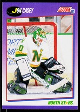 Jon Casey, 1991-92 Score American, #191, Minnesota North Stars,