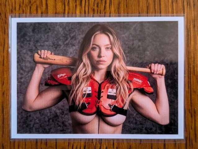 SYDNEY SWEENEY Euphoria ACTRESS Sexy Custom ACEO BO JACKSON Rookie Trading Card