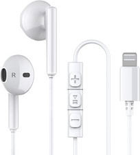 iPhone Headphones,Wired Lightning Headphones for 13 14 12 Pro White
