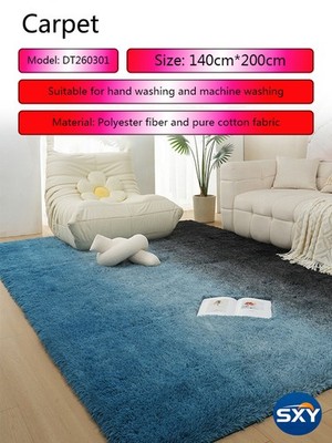 55*78 in Ultra-Soft Plush Silk-Blend Shaggy Rug,Carpet for Living Room Bedroom