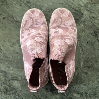 Wonder Nation Mauve Slip On Sneakers Womens Size 4 Casual Everyday Active