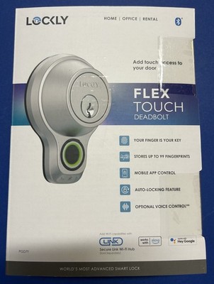 Lockly Flex Touch Deadbolt PGD7Y 3D Biometric Fingerprint Sensor New Sealed Box