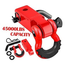 Tow Hitch Receiver 2", 45,000 Lbs Break Strength Heavy Duty Receiver RED-RED