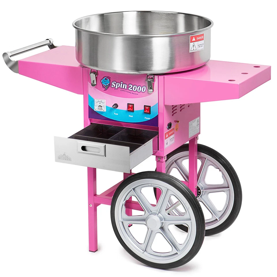 Cotton Candy Machine Cart and Electric Candy Floss Maker - Commercial Quality - Image 4 of 4