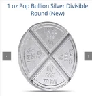 1 oz Pop Bullion Silver Divisible Round