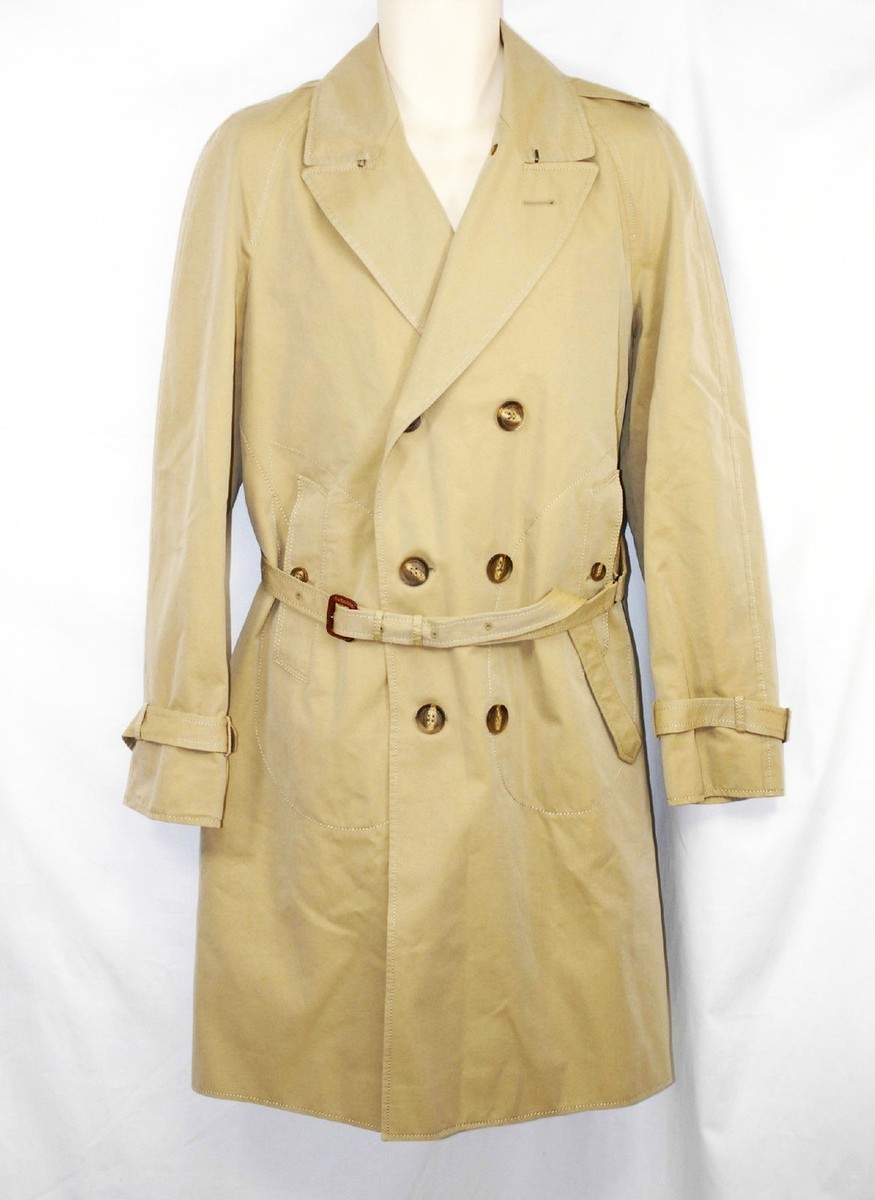 $2,495 RUNWAY Burberry Prorsum Men 36 46 Classic Trench Coat