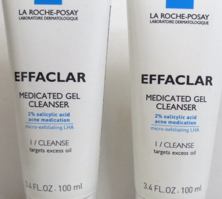 LOTE DE 2 GEL LIMPIADOR MEDICADO LA ROCHE-POSAY EFFACLAR 3,4 OZ Foto 2 de 4