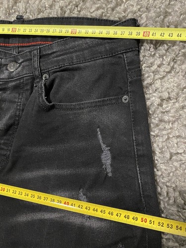 DSQUARED2 MENS JEANS MODEL-330 SLIM SIZE W46 VINTAGE MADE IN ITALY BLACK GRAY - Picture 18 of 23