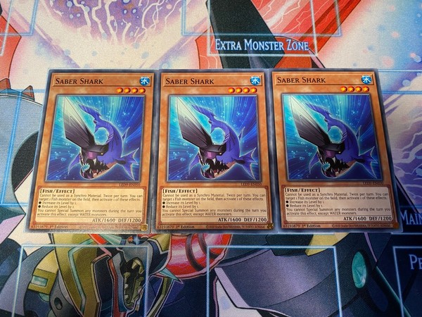 Yu-Gi-Oh! Saber Shark LED9-EN050 Common 1st Edition NM English Playset x3