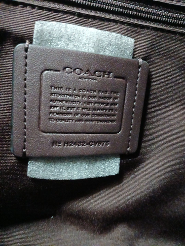 NWT ~ COACH LAUREL Shoulder Bag In Signature Canvas in Walnut/Black CV975 ~ RARE - Picture 15 of 21