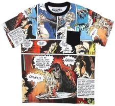 NEW Creepy Co. Creepshow COMIC POCKET All Over T-Shirt Tee XS-2XL Unisex Sizes
