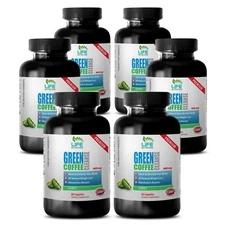 Metabolism Booster - Green Coffee Cleanse 800mg - Blocking Fats Supplements 6B 