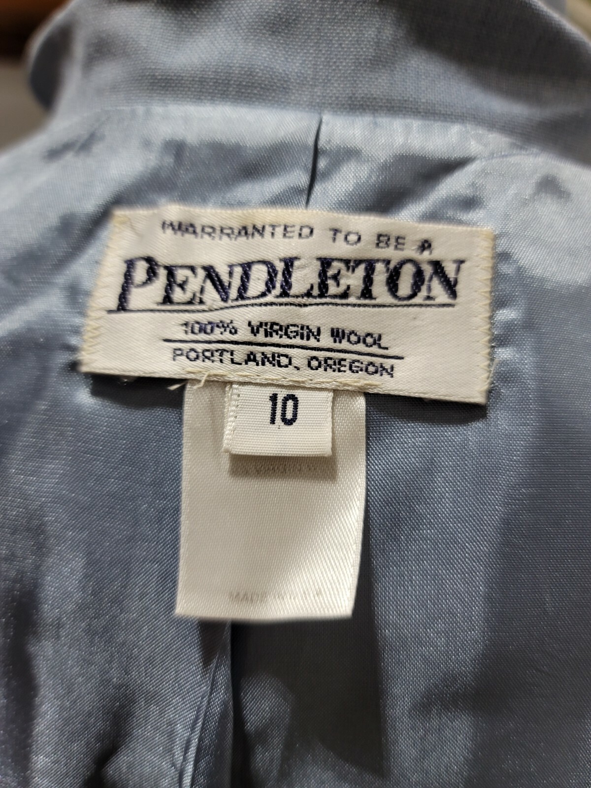 Pendleton Women's Sky Blue Wool Single Breasted O… - image 10