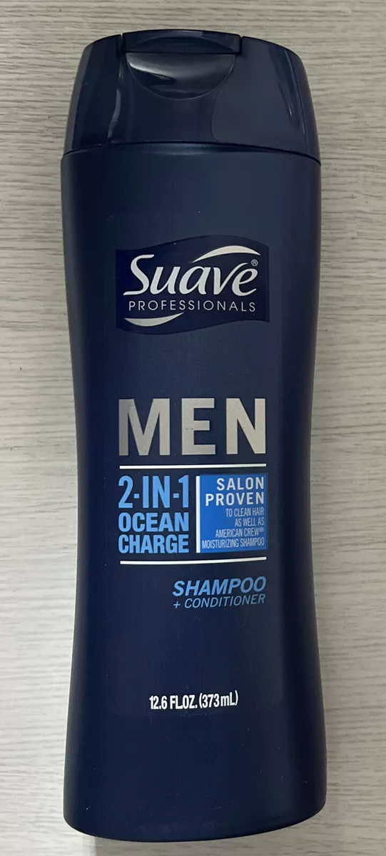 Suave Men 2 in 1 Shampoo and Conditioner Ocean Charge 12.6 Fl Oz