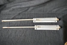 Pair Vintage Steel Drawer Slides or Stow Leaf Table Extensions 16" - Bracket 7"