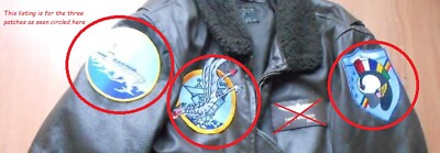 AS SEEN on MOVIE ''Bridges at Toko-Ri'' VF-192 GOLDEN DRAGONS Iron-on 3-PATCH SET