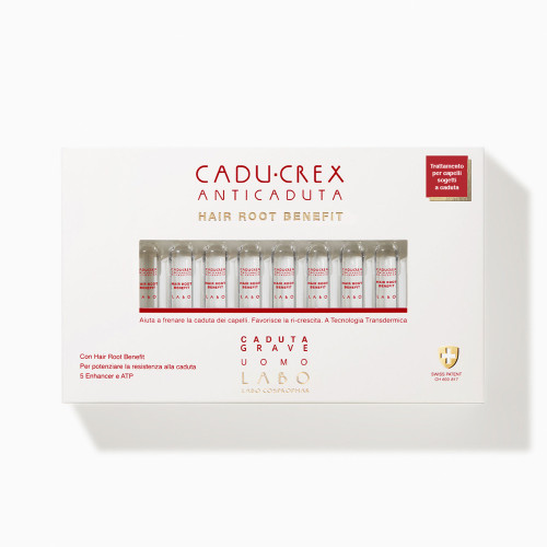 Cadu-Crex Anti-Caduta Hair Root Benefit Trattamento GRAVE UOMO 20 fiale