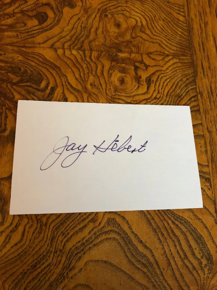Jay Hebert Autographed Index Card W/Photo 1960 PGA Champ d.1997. Rare! Golf Grt - Image 2 of 4