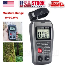 Digital LCD Wood Moisture Meter Detector Tester Wood Firewood Paper Cardboard