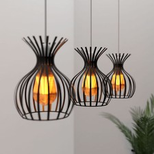 Lampenschirm Metallkäfig Hängelampe Vintage Deckenlampenschirm Draht Schirm E27